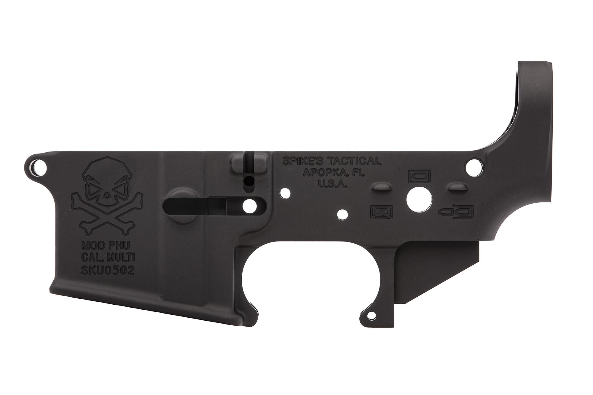 Spike's Tactical AR-15 Lower Receiver - Pipe Hitters Skull